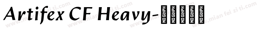 Artifex CF Heavy字体转换